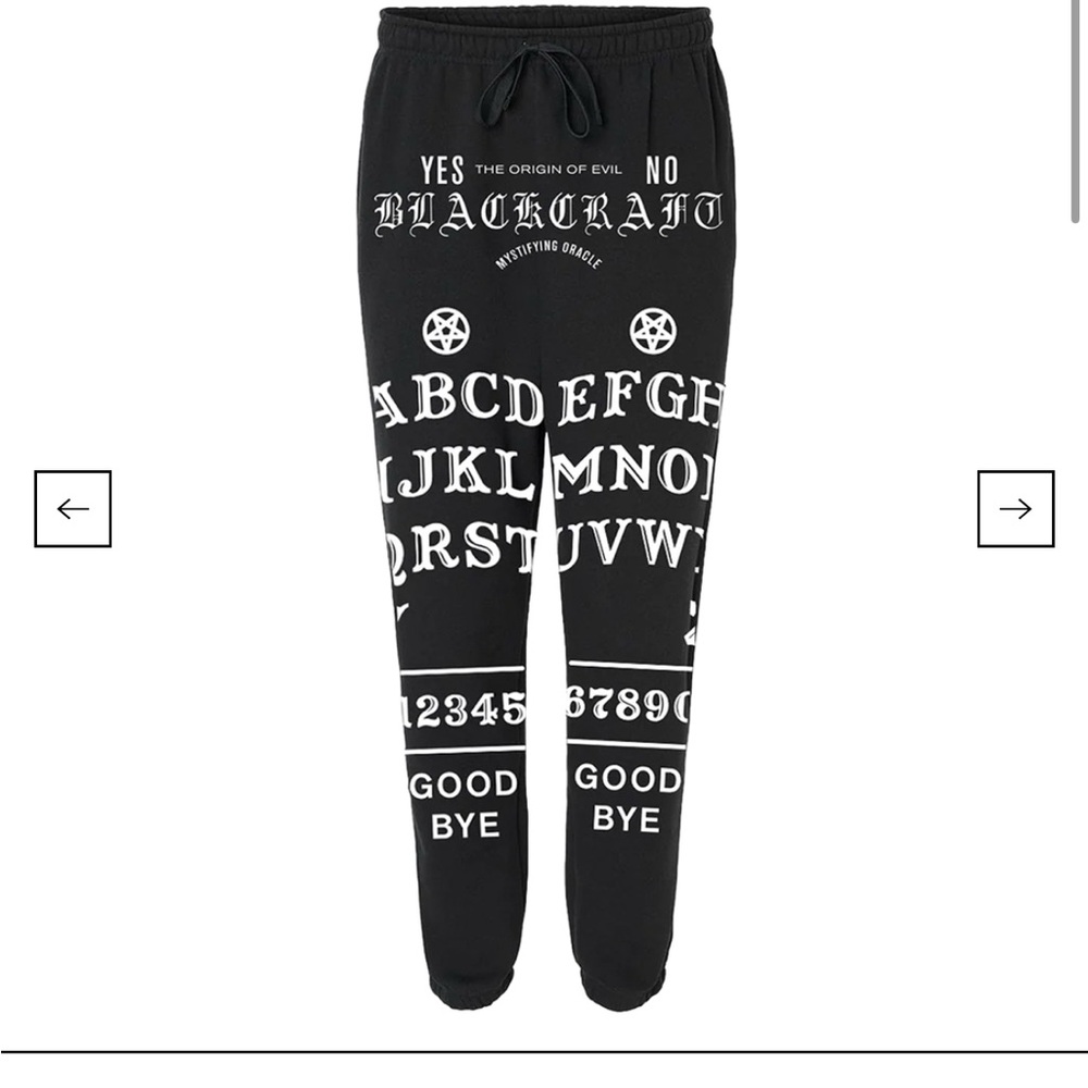 BlackCraft Black Joggers with White Graphics